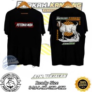 YOUNG FARMERS' T-SHIRT, BLESSED GOAT, MILLENNIAL FARMERS, COOL, BONUS NET HAT