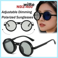 WITTE Adjustable Dimming Glasses, ND2-400 UV400 Polarized Sunglasses,  ND Filter Eyewear Outdoor