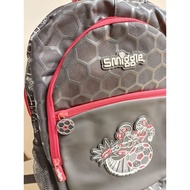 Smiggle GameOn Black Backpack/Smiggle SD Bag (B 80)