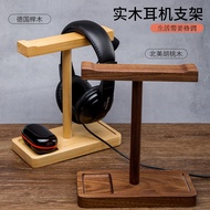 HOT DEAL Solid Wood Headphone Stand Black Walnut Headphone Hanger Holder Creative OverEar Headphone 