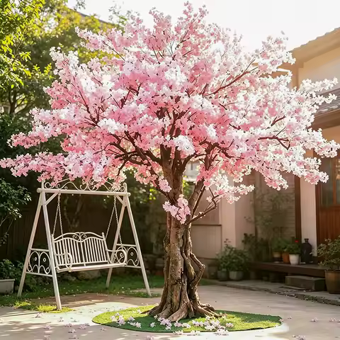 Artificial Tree for Wedding Artificial Cherry Blossom Tree, Large Fake Tree, Peach Blossom Tree, for
