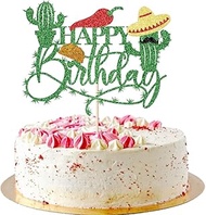 AROKIPPRY Taco Bout A Baby Cake Topper, Cactus Cake Decoration,Mexican Fiesta Theme Baby Shower Part