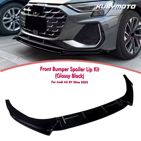 Car Front Bumper Spoiler Lip Chin Lower Splitter For Audi A3 8Y Sline 2025