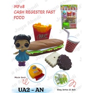 MESIN MF08 | GIRL'S TOY COOKING CASH REGISTER + SANDWICH MACHINE
