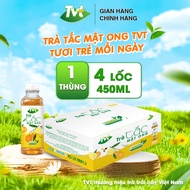 [Thùng 24 chai 470ml] Trà Tắc Mật Ong TVT tinh chất trà xanh chống oxy hóa thanh nhiệt Mát lành than