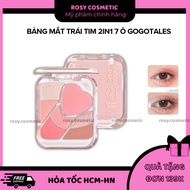 [FIRE] GOGOTALES Heart Cheek Eyeshadow Palette GT808 7 Boxes 2in1 with Heart Blush 9g Rosycosmetics