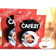 Cafe21 2 in 1 Instant Coffee mix/Cafe 21 2in1 Coffeemix (25 sachets)