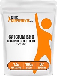 BulkSupplements.com Calcium BHB Powder - Beta-HydroxyButyrate Powder, BHB Supplement - BHB Salts, El