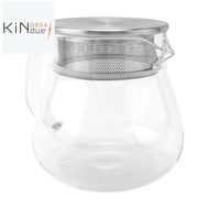 Heat Resistant Coffee Pot Hand Brewing Coffee Pot Steel Cover Transparent Sharing Pot Glass Brewing 