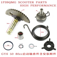 Scooter 50cc Starter Shaft Kit GY6 80cc 139QMB Engine Starter Claw Kit Spring