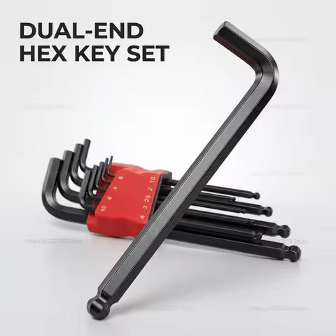 Allen Wrench Set with Socket Universal Torque Length Metric for Motorcycle Bicycle Home Disassembly 