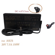 Asus 20V 7.5A 150W 6.0*3.7 with pin inside ADP-150CH B A18-150P1A TUF FX/ROG G FX705G FX505G Laptop 