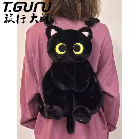 Backpack Girls Cat Furry Korean Fashion Sweet Autumn Winter Cute Backpack Small Fresh Women Bag