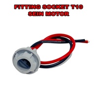 UNIVERSAL T10 Socket FITTING Motorcycle Turn Signal Light T10 T10 Turn Signal Bulb Socket