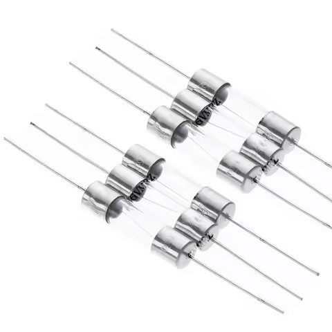 10PCS 5X20mm Axial Glass Fuse Fast Slow Blow 250V With Lead Wire F 0.5A/1A/2A/3A/3.15A/4A/5A/6.3A/8A