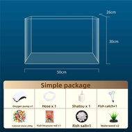 MENGMIAN | Thickened Rectangular Aquarium 80cm x 40cm x 25cm