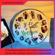 Meaning Wall Clock Send Girls Photos Birthday Gifts Boyfriends Girlfriends Custom Handmade Commemora