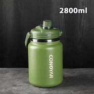 แก้วเก็บอุณหภูมิ กระติกน้ำแสตนเลส เกรด SUS316 ขนาด 2.8L และ 4L กระติกน้ำ แก้วไหญ่ อย่างดี กระติกน้ำแ