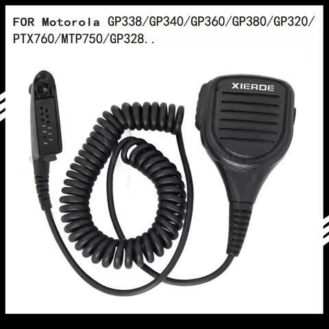 XIERDE Handheld Speaker Microphone Suitable for Motorola GP328 PRO5150 GP338 PG380 GP680 HT750 GP340