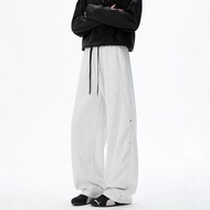 High-Quality Standing Sweatpants Men's 2025 Autumn Street Wear Loose Foot-Legging Sports Leisure Dra