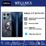 Infinix GT 20 Pro 5G ( 24GB (12+12) Extended RAM 256GB ROM ) Original Infinix Malaysia Warranty