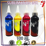 N2 Premium Sublimation Refill Ink 100ml For Epson Printer 4C set / 6C set (C,Y,M,BK, LC, LM)