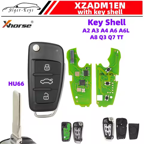 Algernon-keys Xhorse VVDI XZADM1EN MQB48 With Key Shell For A2 A3 A4 A6 A6LA8 O3 07 TT Universal Sma