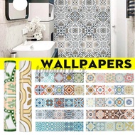 20x100cm Morocco Tile Stickers Wallpapers Stone Brick Self Adhesive Wall Sticker DIY Art Soft PVC Home