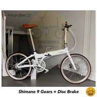 ☃️ Fnhon Blast 22” 𝗠𝗥𝗧/𝗕𝘂𝘀-𝗳𝗿𝗶𝗲𝗻𝗱𝗹𝘆 14 Freebie 𝗟𝗶𝗴𝗵𝘁𝘄𝗲𝗶𝗴𝗵𝘁 Folding Foldable Bicycle Bike Fold Dahon Snow White Crius 451