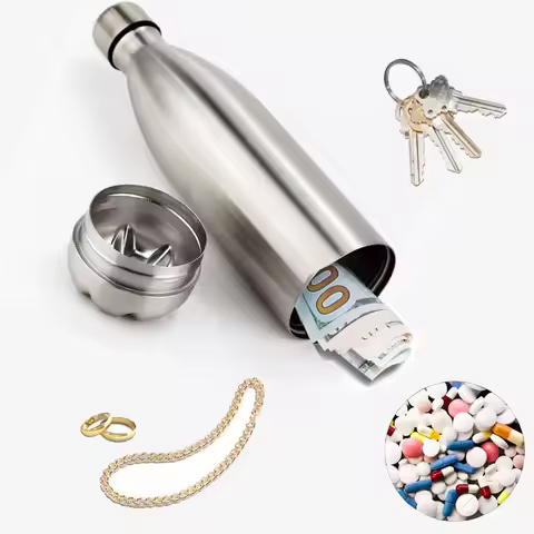 750ml Diversion Water Bottle Portable Water Bottle Secret Stash Pill Organizer Can Safe Hiding Spot 