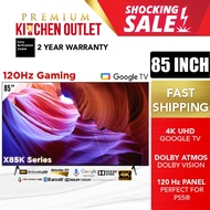 Sony 85 Inch 4K UHD Google TV KD-85X85K | 120Hz Gaming | High Dynamic Range HDR Smart TV X85K Series Bravia XR