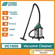 Power Action 1600W [ VC1600 ] Vacuum Cleaner -20L