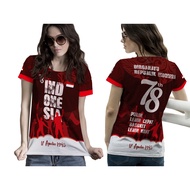 T-shirt August 17th Indonesian Independence Day Fullprint Latest Art 15