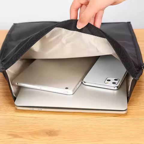 Faraday Bag RFID Signal Blocking Shielding Pouch Notebook Laptop Car Key Phone Blocker Handbag Anti-