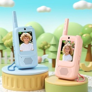 Video Walkie Talkies for Kids, Handheld 2 Pack Rechargeable Video Intercom Kids Walkies Talkies, Wit