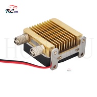 RC Mini Hydraulic Radiator Full Brass with Fan For 1:14 1/12 RC Excavator Truck Bulldozer Model Part