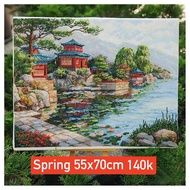 SPRING EMBROIDERED PAINTING 3 times