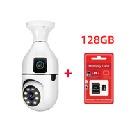 ซื้อ1แถม1 กล้องวงจรปิด V380 Pro 360° กล้องวงจรปิด มาพร้อมกล้องคู่ กล้องวงจรปิดหลอดไฟ สมาร์ท WIFI 5G/2.4G 8MP ติดตามอัตโนมัติ PTZ Control CCTV Camera with Alarm พร้อมโหมดกลางคืน สัญญาณแรง