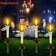Outdoor LED Solar Warm Light Candle Lamp/ Waterproof Rechargeable Garden Decoration Landscape Light/