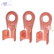 BORRAONE 10pcs/pack OT Wire Nose Terminal Crimp, Copper OT Type OT Cable Connector Kit, Durable Bolt