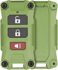AJT DESIGN Replacement Key Fob Case Compatible with Jeep Wrangler JL (2018+) & Gladiator JT | Rugged