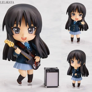 10cm K-ON Anime Akiyama Mio 82 Q Figure Play Music Cute Girls Figurines Movable PVC Action Figures Collectible Model Kids Toys