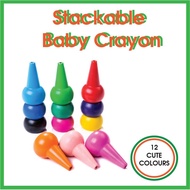 Stackable Baby Crayon / Colouring /Crayons / 100% SAFE / ART AND CRAFT / CRAYOLA