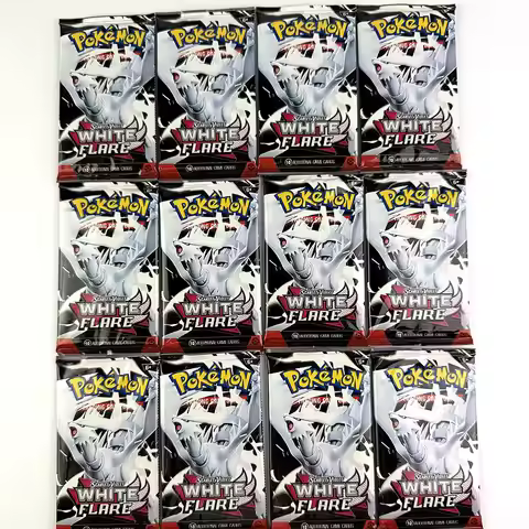 10/20pcs English Pokemon Card Black Bolt White Flare Booster Battle Pokemon Trade Card Transaction G