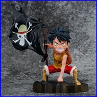SQ4 ONE PIECE Monkey D. Luffy Anime Flag Model Action Figure Collectible Toy QS4