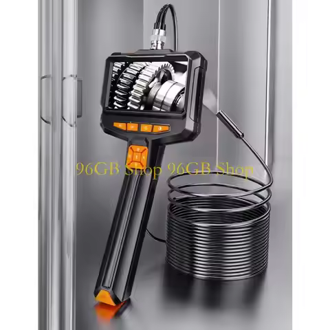96GB Industrial Endoscope High Resolution 8 LED Light Waterproof Engine Inspection Tool