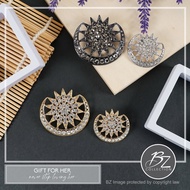Kerongsang Dokoh Songkok Bulan Bintang Sabit Pin Pengantin Tanjak Melayu Muslimin Brooch For Nikah T