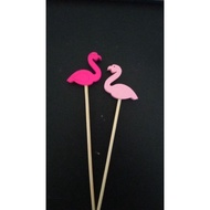 Flamingo Cocktail needle cocktail pick/ fruit skewer/ fruit skewer/ aesthetic bamboo skewer/