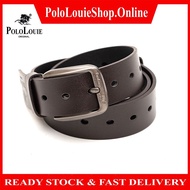 Original Polo Louie Men's Leather Full Hole Belt Standard Premium Tali Pinggang Lelaki