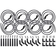 ICT Billet 5ft Universal Spark Plug Wire Set - LS LT Remote Coil Spiral Core Straight 90 135 Boots C